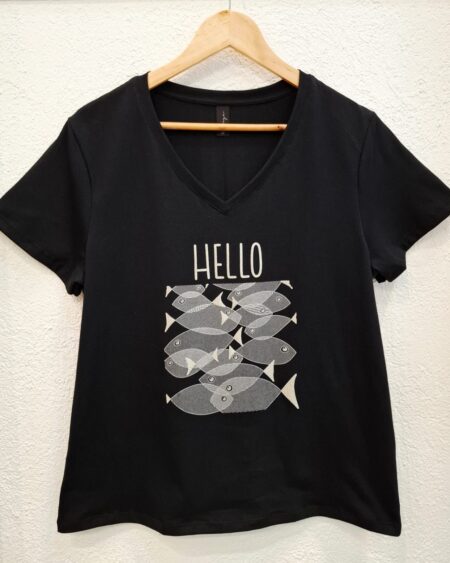 Remera V Hello