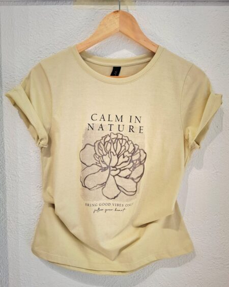 Remera cuello redondo Calm