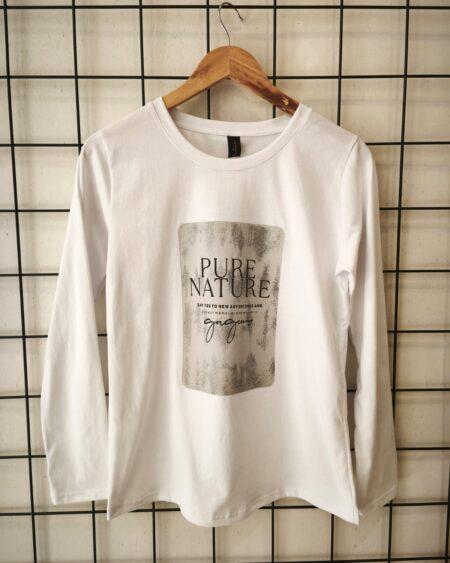 Remera clásica m/larga Puré nature