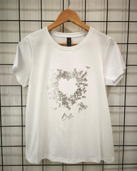 Remera clásica Libélula Corazón