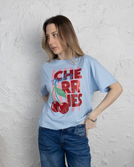 Remera Boxy Cherries