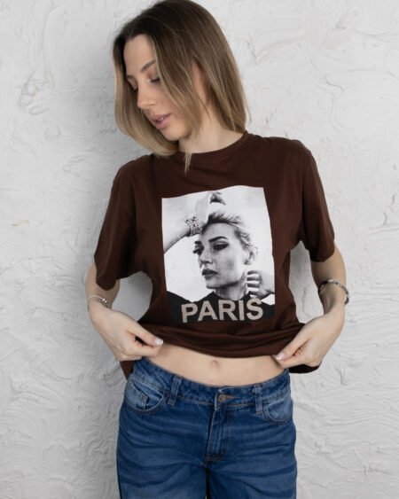 Remera boxy Chica Paris