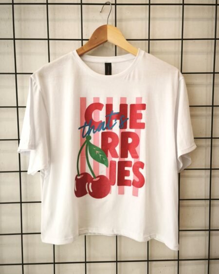 Remera Boxy Cherries